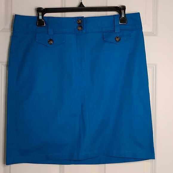 Ann Taylor Blue Casual Skirt Size 8 - Picture 1 of 8